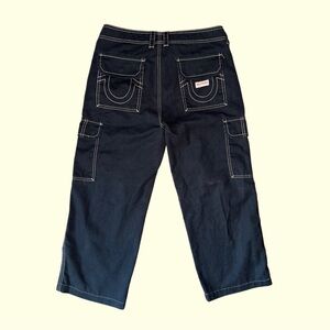 Y2K True Religion Women's Military Single Needle Pants 29 Straight Leg